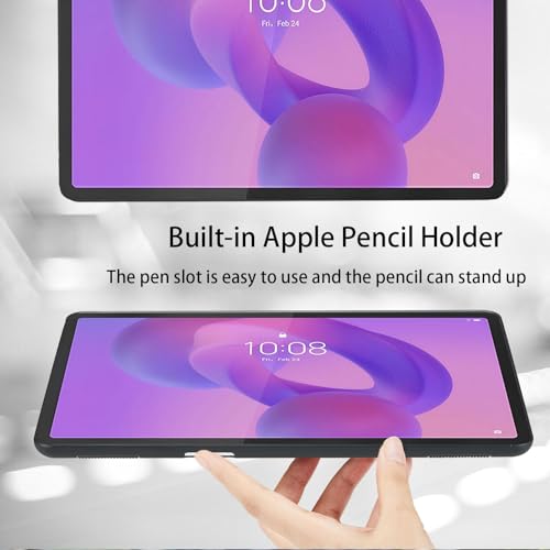 Étui pour Lenovo Idea Tab Plus 2025 en cuir PU bleu multi-angles - 4
