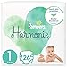 Pampers Baby Windeln Größe 1 (2-5kg) Harmonie, 26 Stück, Tragepack, Sanfter Hautschutz Und Pflanzenbasierte Inhaltsstoffe