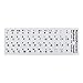 Russische Buchstaben Schwarz Tastaturaufkleber Keyboardsticker für 10-17 Zoll Notebook
