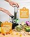 Electric Cheese Grater Salad Shooter,5-In-1 Electric Slicer For Home Kitchen,One-Touch Easy Control,With Safety Push Bar Cheese Grater Electric For Zucchini,Cheese,Vegetables And Smoothie