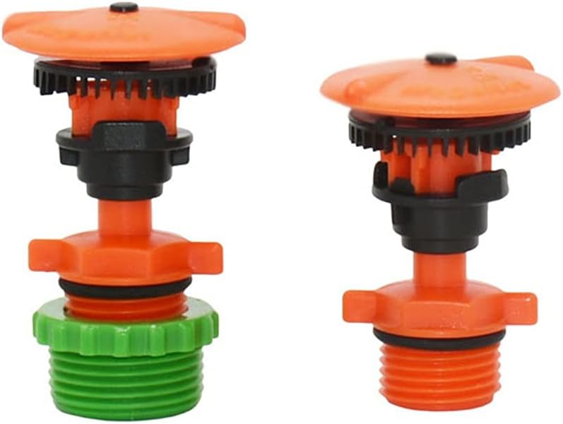 1/2 3/4" Male Thread Garden Watering Sprinkler Lawn Rotating Farm Sprinkler Nozzles 360 Degree Irrigation Garden Watering 2pcs(D)