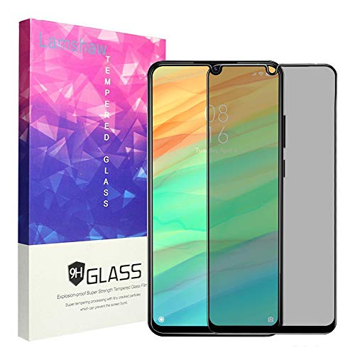 LvBu Xiaomi Mi A3 Verre Trempé Confidentialité, Privacy Protection ecran Verre Trempe pour Xiaomi Mi A3 (Noir)