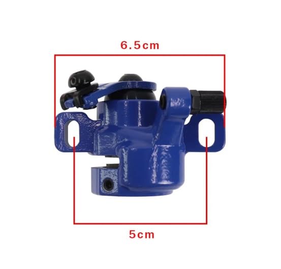 FGRNIod Electric Scooter Cable Hydraulic Disc Brake Caliper Aluminum Alloy Brake Accessory Compatible with Xiaomi M365 Pro 1s Pro 2 Rear Wheel Parts(B)