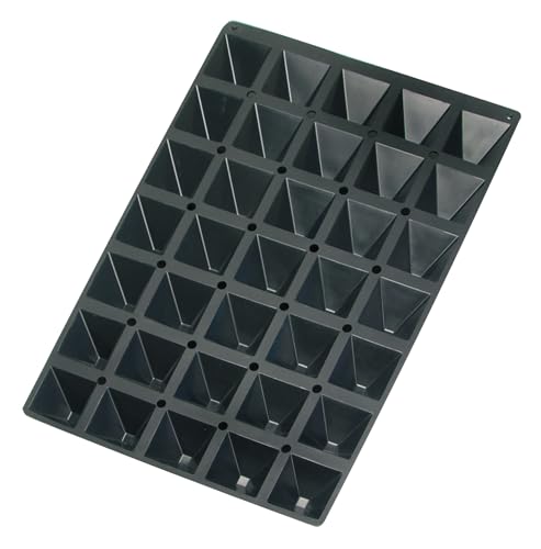 Molde sil. 60x40 cm. con forma de pirámide, dimensiones de 65x65x35 mm.