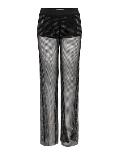 Pantalon femme ONLY Onltorvi MW Wide Mesh respirant et extensible