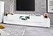Produktbild möbelando TV-Board Coro in weiß mit 2 Türen und einem Einlegeboden. Abmessungen (BxHxT) 220x51x45 cm