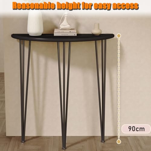 Mesa de acento elegante de madera y metal para estancias modernas 7