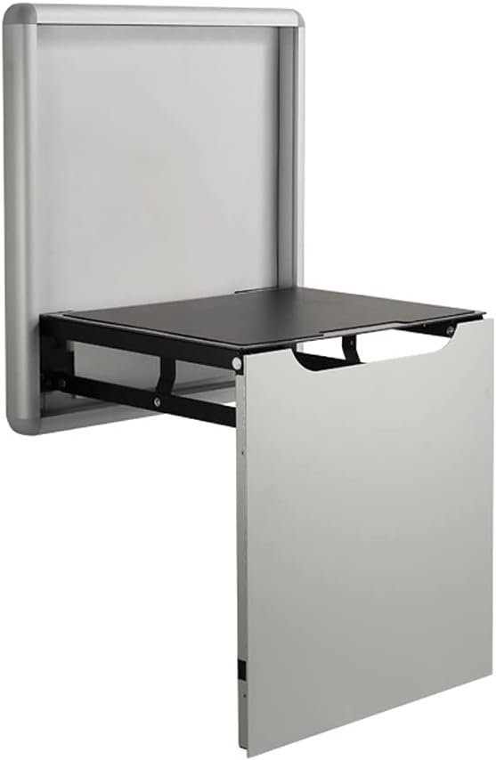 JSEIAJB Hidden Shoe Changing Stool Wall Folding Cabinet Hanging Porch Chair Bathroom Wearing Aluminum Alloy(White-Fruit peach5)