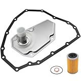 Transmission Filter Oil Pan Gasket Kit, Compatible with 2013-2018 Nissan Sentra,2012-2019 Nissan Versa,2013-2015 Nissan Tiida Replace Part Number 33010-JF015 31726-28X0A 31726-3JX0A RE0F11A 19318012