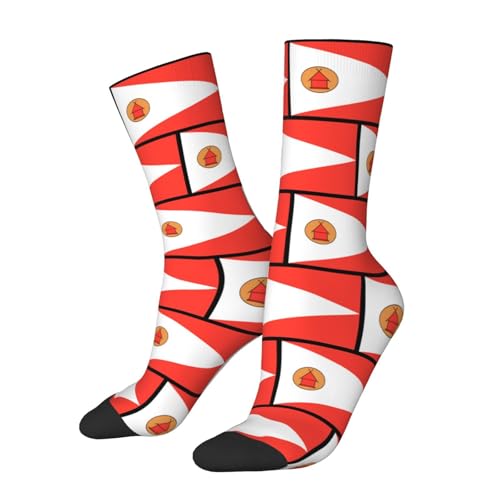 Flag of the Merina people Socks For Women Men Cushion Athletic Crew Socks Casual Wicking Socks