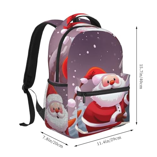 Casual Backpack for Women Men Merry Christmas Day Lightweight Daypack Large Capacity Nurse Bag2