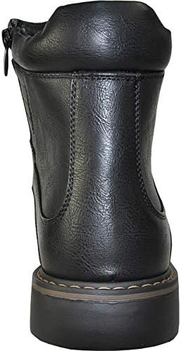bravo! Men Waterproof Winter Boot DEAN-12 with Fur Lining and Double Zipper Black Men Size 9.5 | Image 7