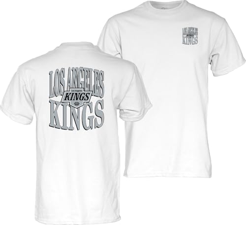 Los Angeles Kings NHL Officially Licensed T-Shirt Front/Back White, Large
