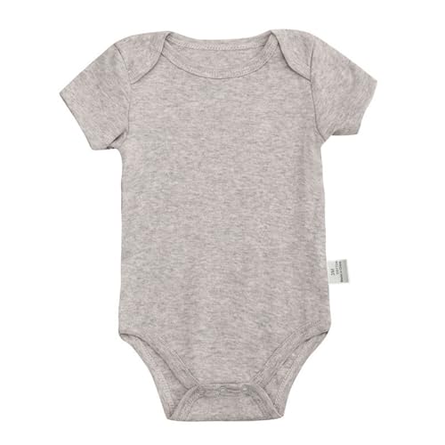 Image of Baby Bodysuits Girls Boys Short Sleeve Baby Onesi𝐞 Solid Romper Baby Newborn Outfits Infant Jumpsuit Pajamas