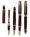 Xiaoyu Jinhao 450A Fountain Pen with Push in Style Ink Converter Removable, 18 KGP Medium Nib, Brown