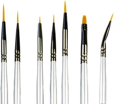 Best Model Miniature Paint Brushes - Small Detail Paint Brush Set - 7 pcs Model Paint Brushes for Miniature Painting, Fine Detailing – Tiny, Mini, Micro Fine Detail Paint Brushes Kits