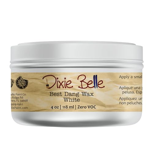 Dixie Belle Paint Company | Best Dang Furniture Wax (4oz White) | Chalk Paint Protection & Antique Finishing