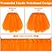 Orange Tutu for Women Adults Halloween Tutu Adult Tutus for Women Plus Size Tulle Skirt Orange Accessories Fluffy Skirt
