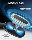 soundcore AeroFit 2 firmy Anker, słuchawki otwarte, regulowane zaczepy na uszy, ścisłe dopasowanie, bogaty bas, dźwięk bezprzewodowy Hi-Res, 42 godz. odtwarzania (Czarny, Standard)