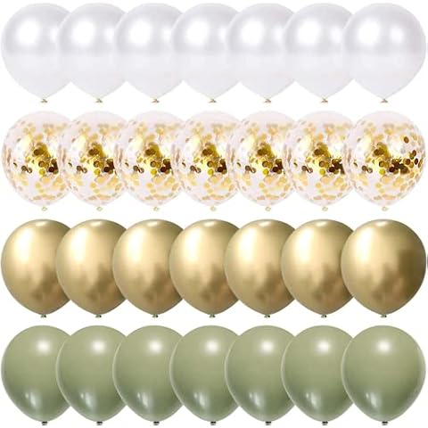 60Pcs Sage Green and Gold Balloon Set Cover