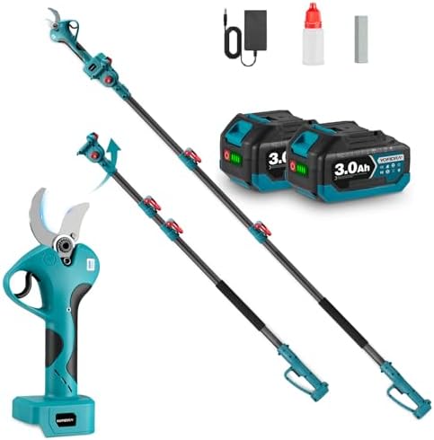 Yofidra Tijeras de podar telescópicas inalámbricas 2 en 1, Tijera...