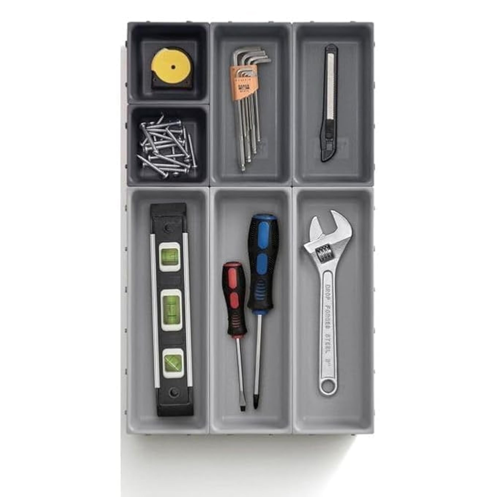 7 Pcs Desk Drawer Organizer Set, Premium Storage Tray Set