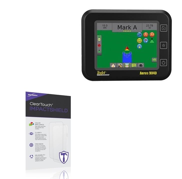 BoxWave Screen Protector Compatible with Teejet Aeros 9040 - ClearTouch ImpactShield (2-Pack), Impenetrable Screen Protector Flexible Film