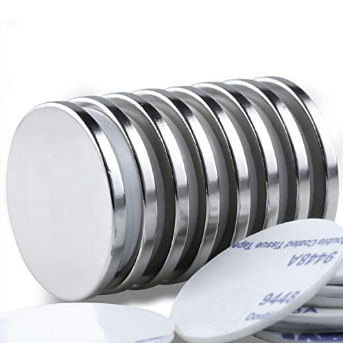 DIYMAG - DIYMAG Powerful Disc Magnets, Permanent Rare Earth Magnets for Fridge, DIY, Building, Scientific, Craft, and Office, 1.26 inch x 1/8 inch, Pack of 8