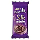 Cadbury Dairy Milk Silk Bubbly Chocolate Bar, 50g Pack of 2