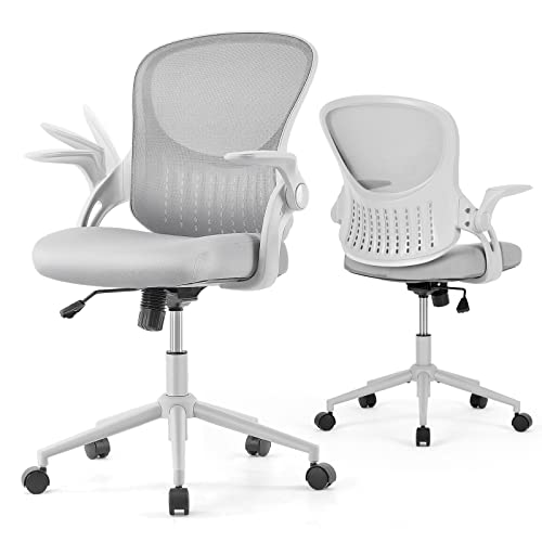 Office Chair, Desk Chair, Ergonomic Office Chair, Home Office Desk Chairs, Rolling Swivel Chair Mesh Computer Chair With Mid Back Lumbar Support And Flip-Up Armrests #TOP7