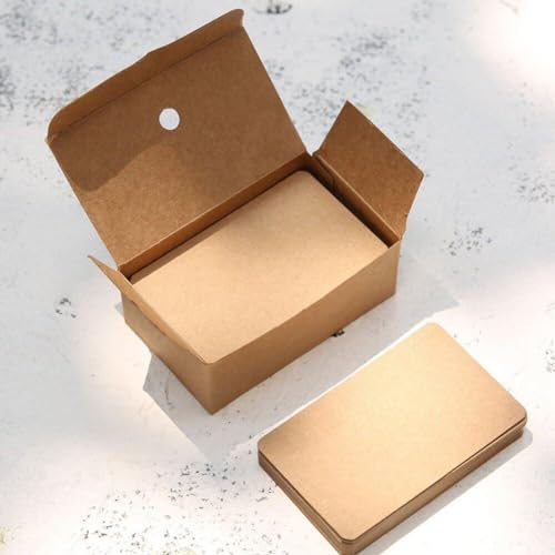 Tarjetas de papel kraft para manualidades creativas, mensajes y organización en el hogar 6
