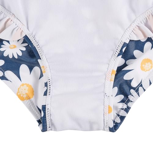 Image of LIZENS One Piece Swimsuit for Girls Swimwear with Ruffled Children Bathing Suit