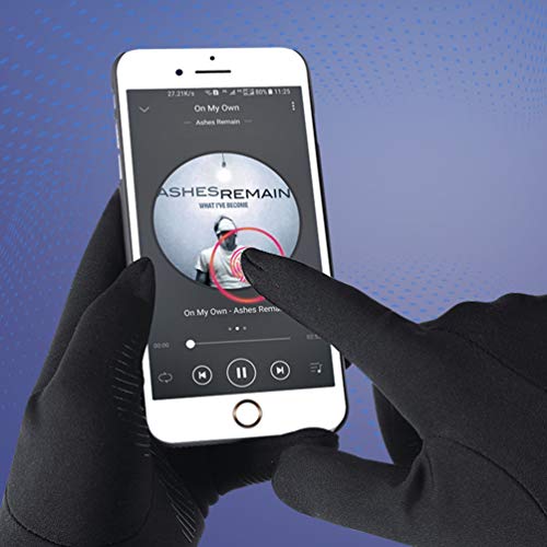 CLISPEED Luvas de Tela Sensível ATque Luvas de InvernHmens Mulheres Gel de Sile Antiderrapante Luvas