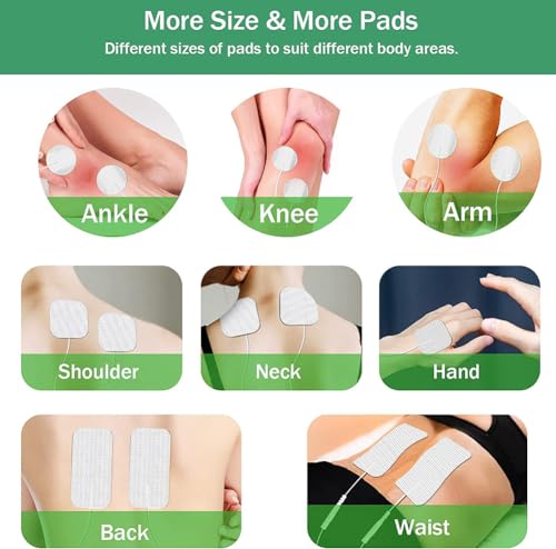 Image of TENS Unit Replacement Pads 22Pcs TENS Unit Pads for Multiple Pain Relief TENS Pads SM Electrode Pads Compatible with TENS 7000, AUVON, NURSAL, Etekcity, Nicwell Care, HealthmateForever TENS