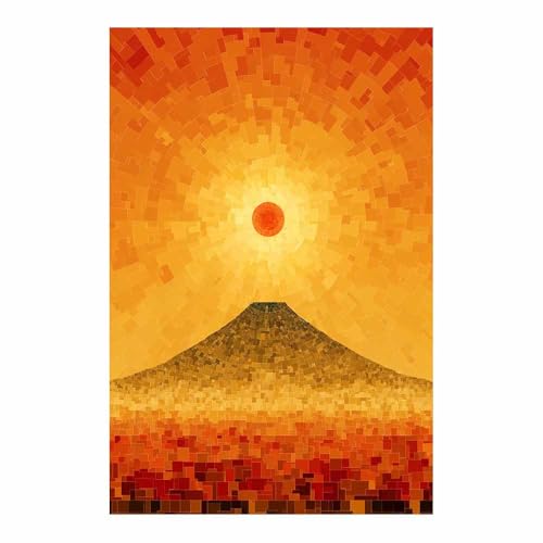Toile Montagne 40x60 cm : Ravivez un Mur Terne sans Encombrer l'Espace