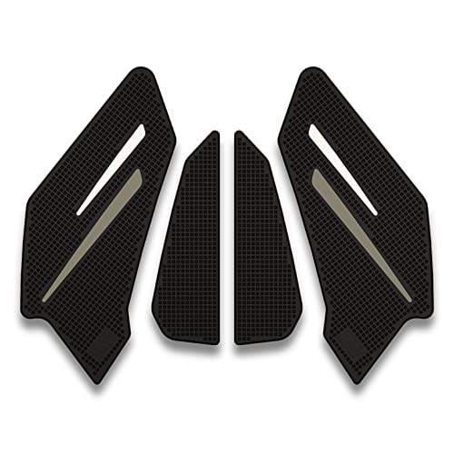 Rv For Honda Cbr650R Cb650R Motorcycle Gas Tank Protector Tank Pad Sticker Fuel Tank Pad Rubber Tank Traction Gas Fuel Side Pad Gas Knee Grip Tank Anti Slip Sticker 2019+ (Whitegray) #TOP4