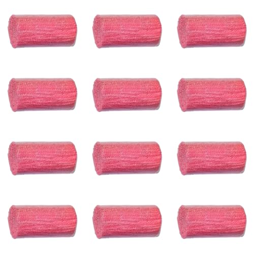 Image of Yglnden 12 Rolls Latch Hook Kit Colorful Yarn Bundles Cut Rug DIY Latch Hook Yarn for Handmake Craft Sewing Knitting for Adults (Pink#03)