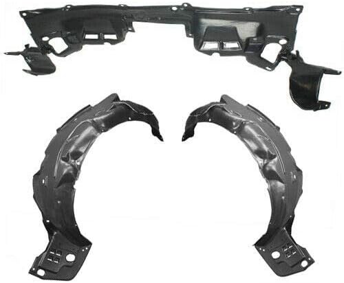 Miniatura 1 de Parts N Go 2012 Civic EXL SI - Par de guardabarros con juego de protectores contra salpicaduras encubiertos - 74111TR3A00, 74151TR3A10