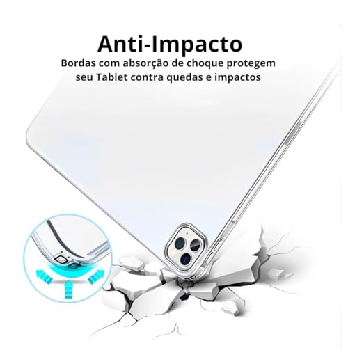 Kit Capa Capinha Anti Impacto + Pelicula 9D de Cerâmica Para iPad 9 (Tela 10,2