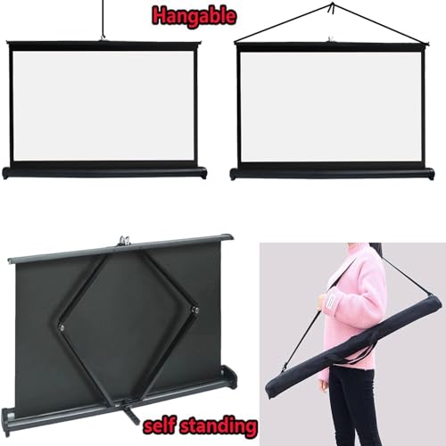 Pantalla retráctil manual de escritorio 50" 16:9 miniatura 4
