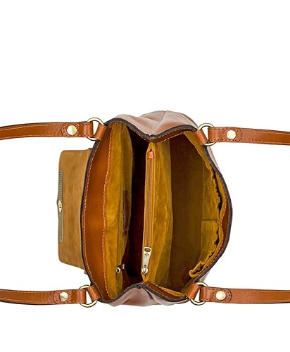 Patricia Nash Larone North/South Shoulder Bag for Women, Tan, 12.25" x 13" x 5.5"3