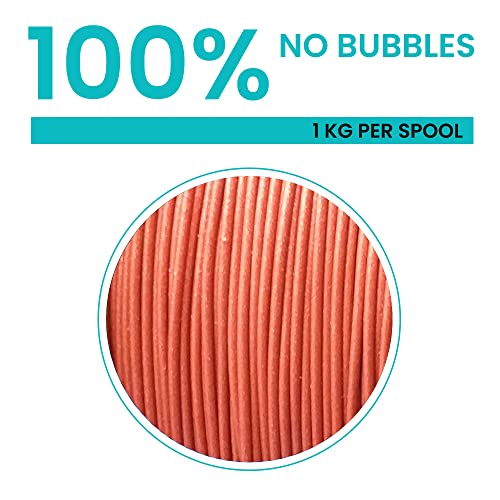 Image of Tesseract Premium PLA + 1.75mm 3D Printing Filament | Dimensional Accuracy + /- 0.03mm | Compatible with Most FDM Printers | 1 KG 3D Printer Filament - PLA Galaxy /Glitter Red (Quantity 1)