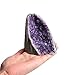 JIC Gem Natural Polished Amethyst Crystal Geode Deep Purple Uruguay Cluster Large Amethyst Rock for Healing, Meditation & Home Decor: 1-2 Lb