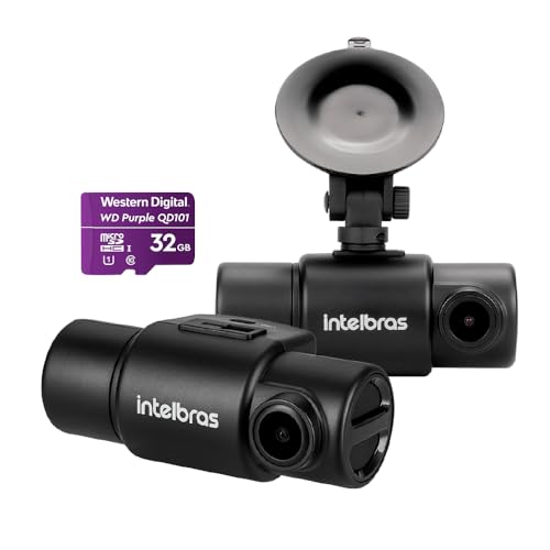 Camera Veicular Intelbras Duo DC 3201 2K 30FPS + Cartão SD 32Gb