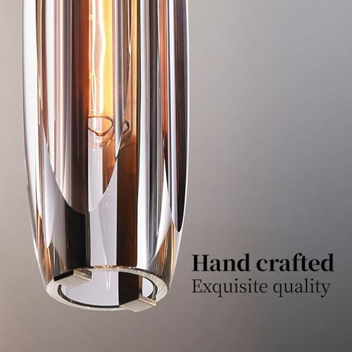 Image of Wall Sconces Sets of 2,Modern Brass Crystal Wall Sconces,Handmade Modern Vanity Wall Sconce with Clear Crystal,Bathroom Living Room Bedroom,Bedside,Hallway, Corridor(2 Bulb Included)