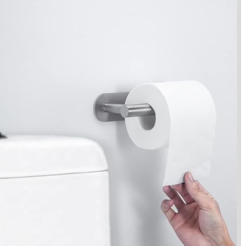 LUMAI Kit Acessorios para Banheiro Inox 5 peças Porta Toalha Rosto Papel Higienico Prata