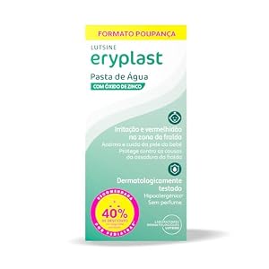 Eryplast Pasta al Agua 2x125gr Pack Ahorro 2ªunidad 40%dto – Crema de Pañal para Bebé. Calma, Cuida y Protege la Piel contra Dermatitis de Pañal – Hipoalergénico, Sin Perfume y Testado Pediátricamente