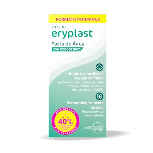 Eryplast Pasta al Agua 2x125gr Pack Ahorro 2ªunidad 40%dto - Crema de Pañal para Bebé. Calma, Cuida y Protege la Piel contra Dermatitis de Pañal – Hipoalergénico, Sin Perfume y Testado Pediátricamente - Imagen 3