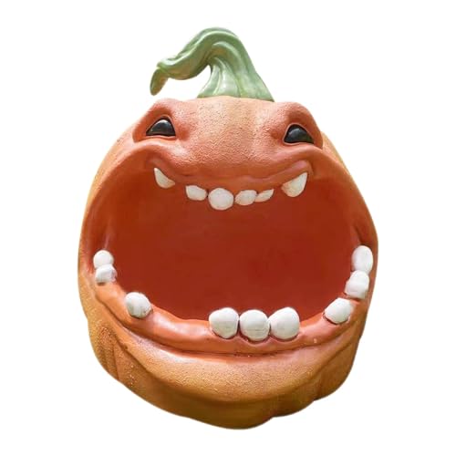 Conteneurs De Citrouille D'Halloween – Support De Citrouille Festif, Boîte De Citrouille D'Halloween | Distributeur De Bonbons À La Citrouille En Résine, Boîtes À Bonbons Pour Bonbons Ou Friandises, C