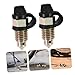 HEALLILY 2pcs Motorcycle Brake Bleeder Screws M10 Cap Covers Brake Bleeder Tool Accessories for Car and Bike